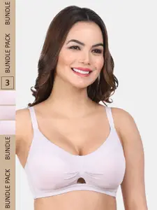 Amour Secret Pack Of 3 Lightly Padded Non-Wired All Day Comfort Bra