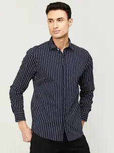 Bossini Vertical Striped Cotton Casual Shirt