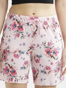 Jockey Women Floral Printed Cotton Lounge Shorts