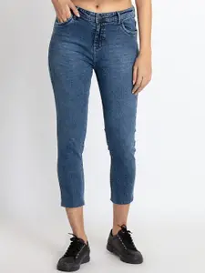 Status Quo Women Skinny Fit Light Fade Cotton Jeans