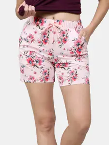 Jockey Women Floral Printed Cotton Lounge Shorts