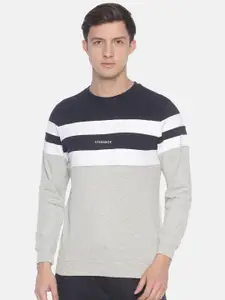 Steenbok Striped Cotton Pullover Sweatshirt