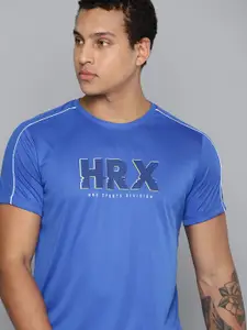 HRX by Hrithik Roshan Rapid Dry Brand Logo Printed Sports T-shirt