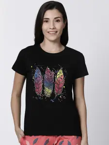 Kryptic Graphic Printed Pure Cotton Lounge T-shirt