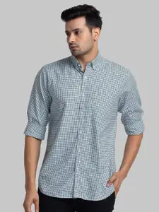 Raymond Men Checked Contemporary Fit Pure Cotton Casual Shirt