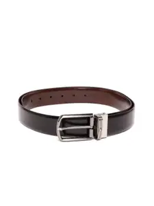 Tommy Hilfiger Men Black & Brown Solid Reversible Belt