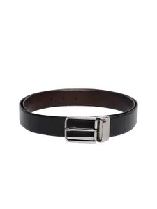 Tommy Hilfiger Men Black & Brown Solid Reversible Belt