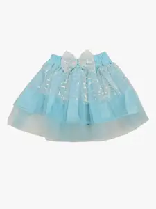 V-Mart Infant Girls Embellished Flared Knee Length Skirt