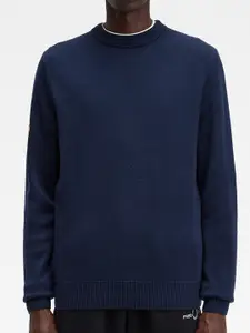 Fred Perry Round Neck Pullover Wool Sweater
