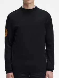 Fred Perry Round Neck Pullover Wool Sweater