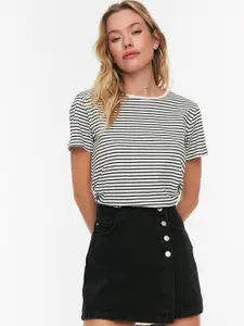 Trendyol Women Slim Fit Cotton Denim Shorts