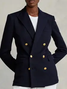Polo Ralph Lauren Women Notched Lapel Double-Breasted Casual Blazer