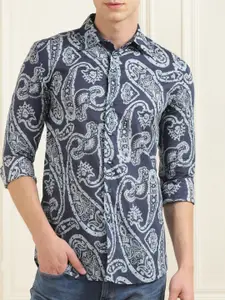 ETRO Ethnic Motifs Printed Cotton Casual Shirt