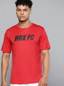 HRX by Hrithik Roshan Men Typography Printed Rapid-Dry Sports T-shirt