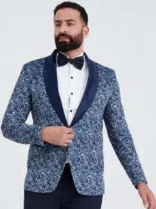 MR BUTTON Men Floral Printed Single-Breasted Casual Blazer