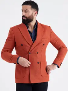 MR BUTTON Slim-Fit Double-Breasted Blazer