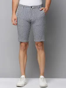 SHOWOFF Men Regular Fit Checked Cotton Shorts