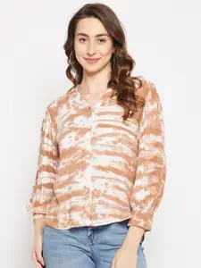 Ruhaans Tie & Dye Long Sleeves Casual Shirt