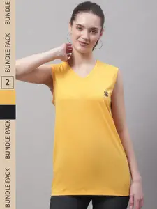 MACK JONNEY Pack Of 2 V-Neck Dri-FIT T-shirt