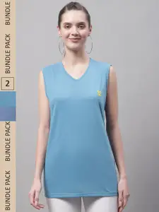 MACK JONNEY Pack Of 2 V-Neck Gym T-shirt