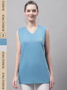 MACK JONNEY Pack Of 2 V-Neck Gym T-shirt