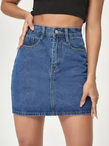 Kotty Denim A-Line Mini Skirt
