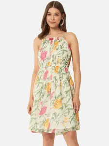 ALL WAYS YOU Floral Print Georgette Fit & Flare Midi Dress