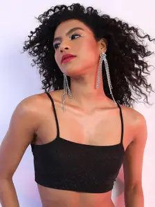 Tokyo Talkies Shoulder Straps Crop Top