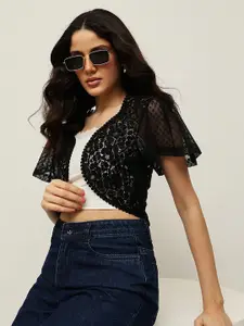 Espresso Women Front Open Shrug