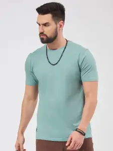 Maniac Round Neck Pure Cotton Slim Fit T-shirt