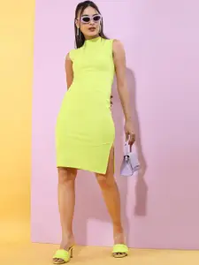 Tokyo Talkies Mock Neck Sheath Dress