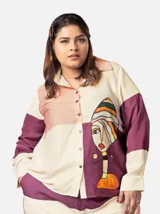 NEOFAA Graphic Printed Opaque Casual Shirt