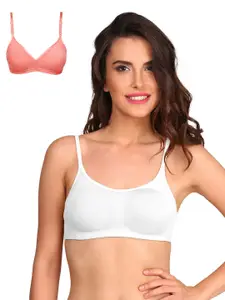Jockey Pack of 2 Solid Non-Wired Non Padded Soft Cup Bras