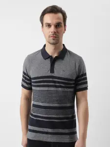 Wrangler Striped Polo Collar Cotton T-shirt