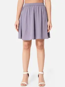 ALL WAYS YOU ALL WAYS YOU Solid Crepe Mini Flared Skirt