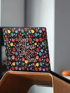 happywagon Good Things & Floral Print Laptop Skin