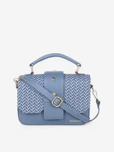 Black Spade Women Geometric Printed Structured Satchel