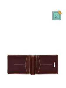 URBAN FOREST Men Leather RFID Two Fold Wallet