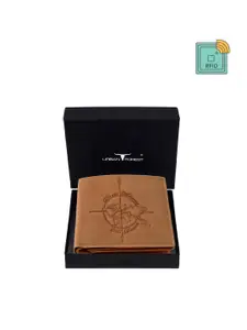 URBAN FOREST Men Textured Leather Two Fold Wallet With RFID