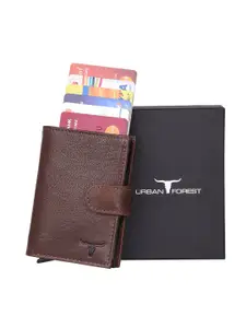 URBAN FOREST Men Leather Two Fold Wallet With SD Card Holder