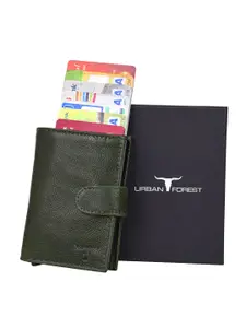URBAN FOREST Men Leather Two Fold Wallet