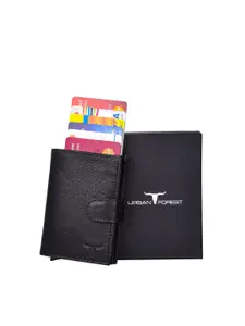 URBAN FOREST Men Leather Two Fold Wallet