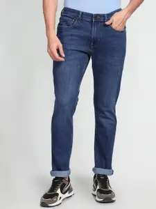 Arrow Sport Men Light Fade Clean Look Cropped Mid-Rise Skinny Fit Jeans