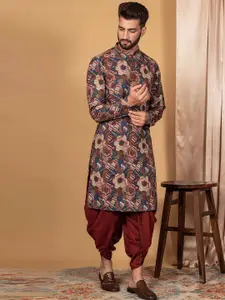 KISAH Men Printed  Regular Fit Abstract Print Kurta