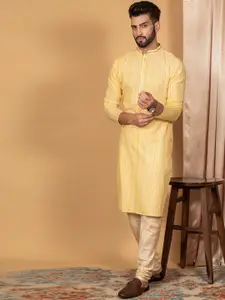 KISAH Men Geometric Printed Regular Fit Kurta