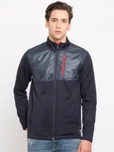 Ajile by Pantaloons Men Navy Solid Sporty Jacket