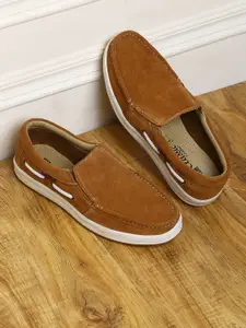 Red Chief Men Tan Brown Boat Shoes