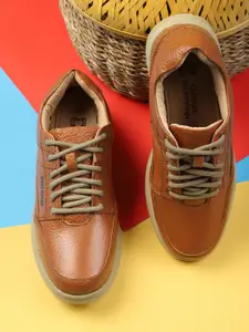 Red Chief Men Tan Derbys