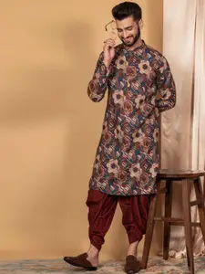 KISAH Men Printed  Regular Fit Abstract Print Kurta