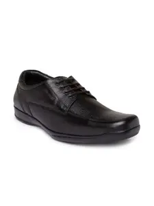 Red Chief Men Black Leather Derbys